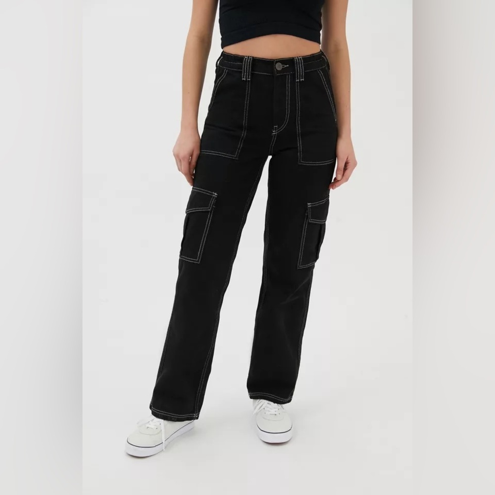 BDG High-Waisted Contrast Stitch Skate Jean